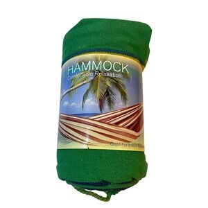 Green Fabric Tree Anchored Lounge Hammock 78x40 220lb Capacity GOI 909315